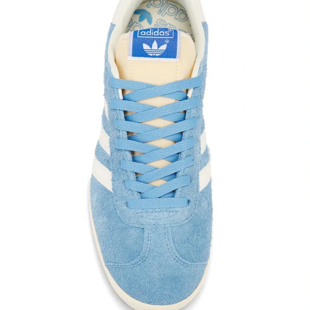 Adidas Gazelle Light Blue Suede Shoes Mens 6.5/ Women 8